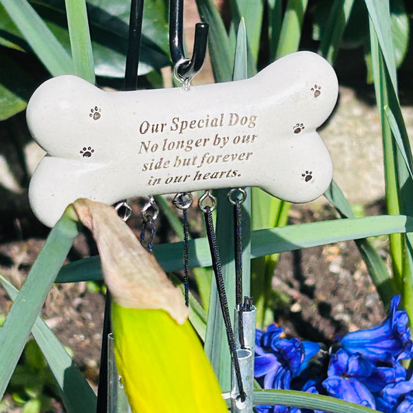 Memorial wind chime for your beloved dog