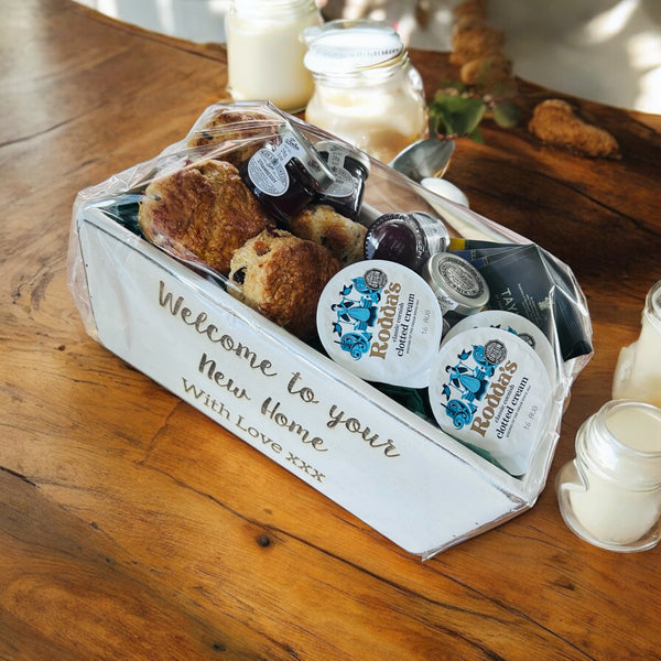 Mothers Day only - Mrs O’Reilly’s Personalised Cream Tea with plain scones (no fruit) Gift set