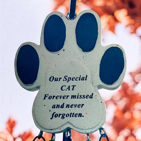 Memorial wind chime for your beloved cat