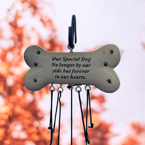 Memorial wind chime for your beloved dog