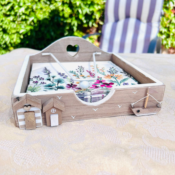 Beach/Seaside/Beach hut theme Napkin/Serviette holder